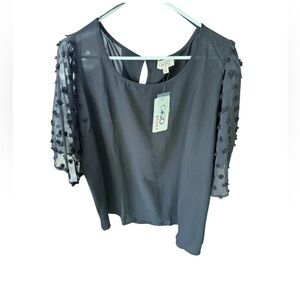 NWT GiGio Blouse 2XL Black